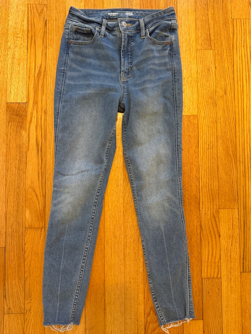 Old Navy Extra High Rise Rockstar Super Skinny Jeans Womens Size 2